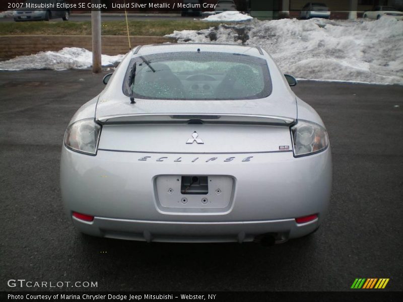 Liquid Silver Metallic / Medium Gray 2007 Mitsubishi Eclipse SE Coupe