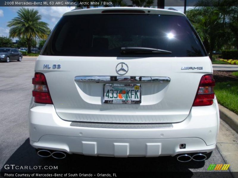 Arctic White / Black 2008 Mercedes-Benz ML 63 AMG 4Matic
