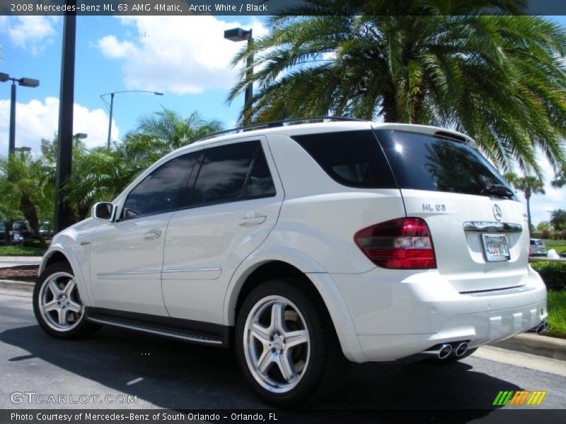 Arctic White / Black 2008 Mercedes-Benz ML 63 AMG 4Matic