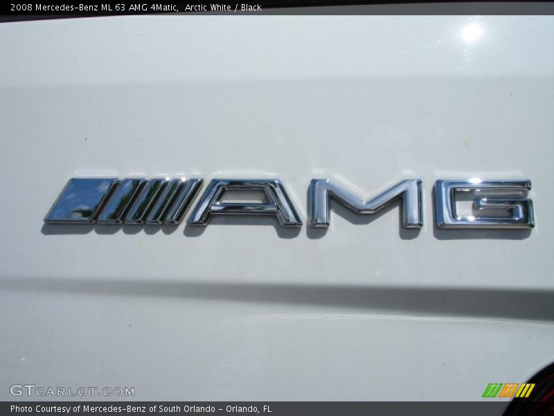 Arctic White / Black 2008 Mercedes-Benz ML 63 AMG 4Matic