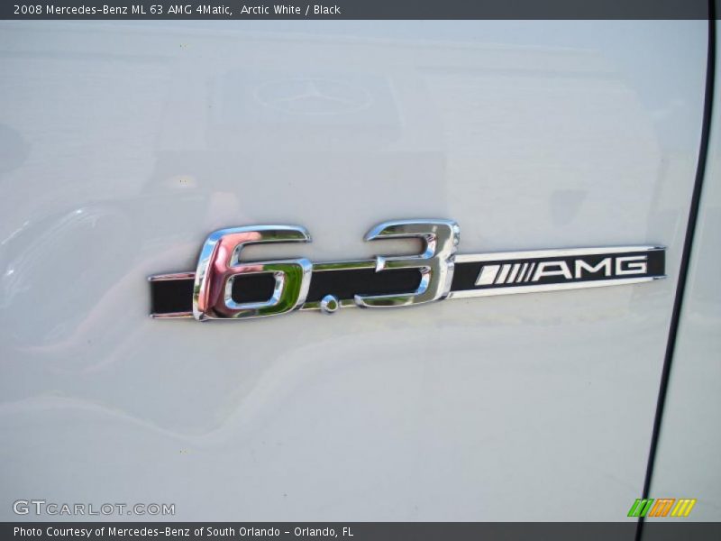 Arctic White / Black 2008 Mercedes-Benz ML 63 AMG 4Matic