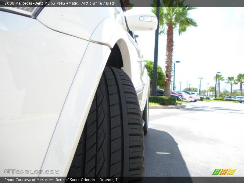 Arctic White / Black 2008 Mercedes-Benz ML 63 AMG 4Matic