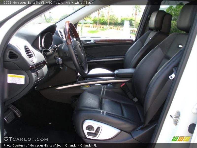 Arctic White / Black 2008 Mercedes-Benz ML 63 AMG 4Matic