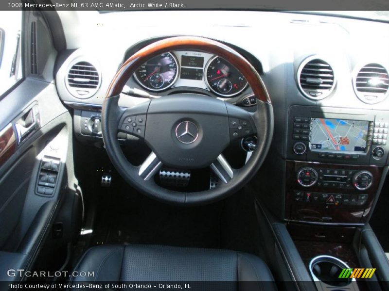 Arctic White / Black 2008 Mercedes-Benz ML 63 AMG 4Matic