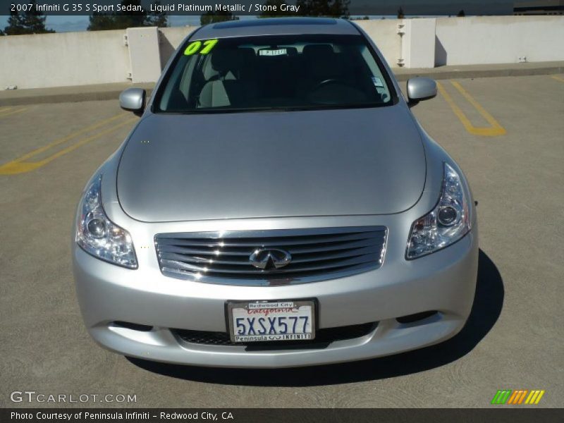 Liquid Platinum Metallic / Stone Gray 2007 Infiniti G 35 S Sport Sedan