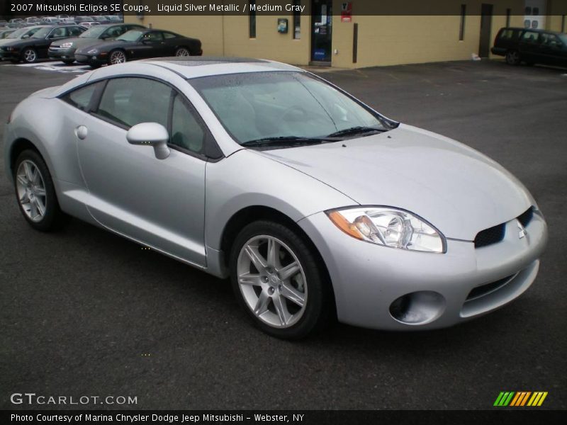 Liquid Silver Metallic / Medium Gray 2007 Mitsubishi Eclipse SE Coupe