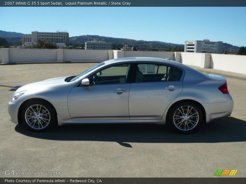 Liquid Platinum Metallic / Stone Gray 2007 Infiniti G 35 S Sport Sedan