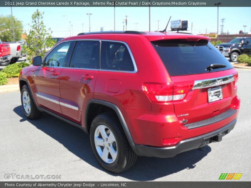Inferno Red Crystal Pearl / Dark Graystone/Medium Graystone 2011 Jeep Grand Cherokee Laredo X Package