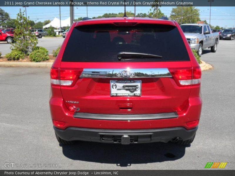 Inferno Red Crystal Pearl / Dark Graystone/Medium Graystone 2011 Jeep Grand Cherokee Laredo X Package
