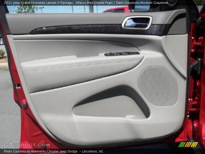 Inferno Red Crystal Pearl / Dark Graystone/Medium Graystone 2011 Jeep Grand Cherokee Laredo X Package