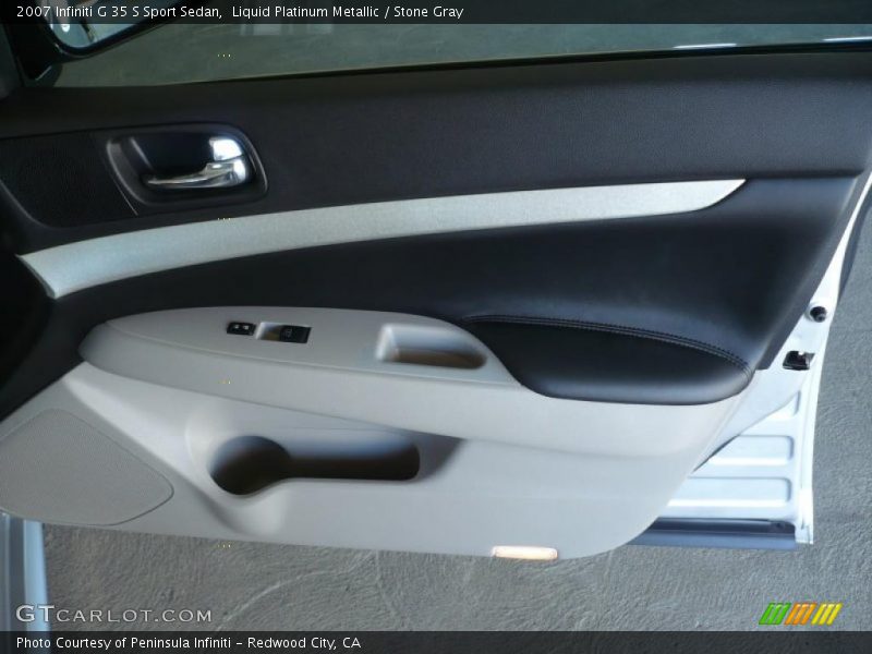 Liquid Platinum Metallic / Stone Gray 2007 Infiniti G 35 S Sport Sedan
