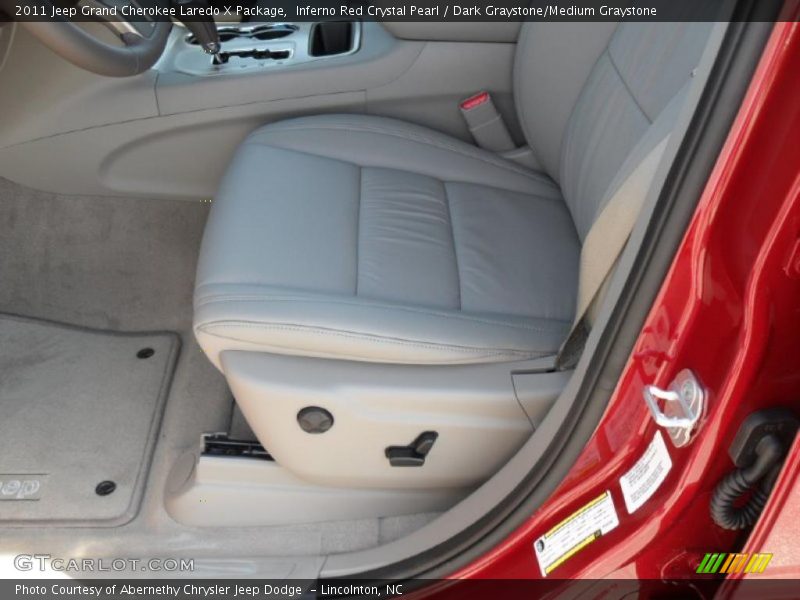 Inferno Red Crystal Pearl / Dark Graystone/Medium Graystone 2011 Jeep Grand Cherokee Laredo X Package