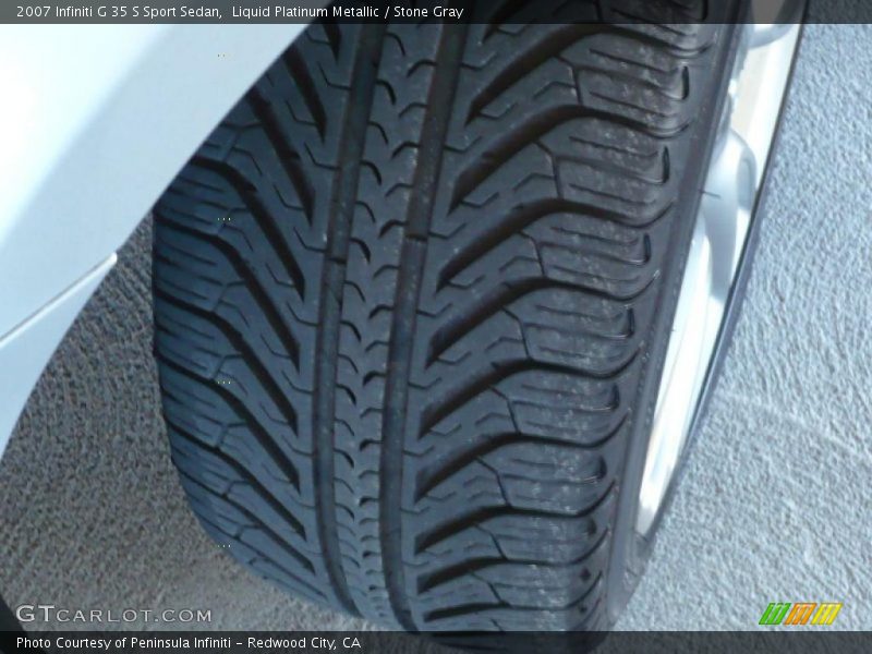 Liquid Platinum Metallic / Stone Gray 2007 Infiniti G 35 S Sport Sedan