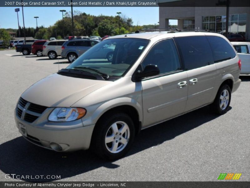 Linen Gold Metallic / Dark Khaki/Light Graystone 2007 Dodge Grand Caravan SXT