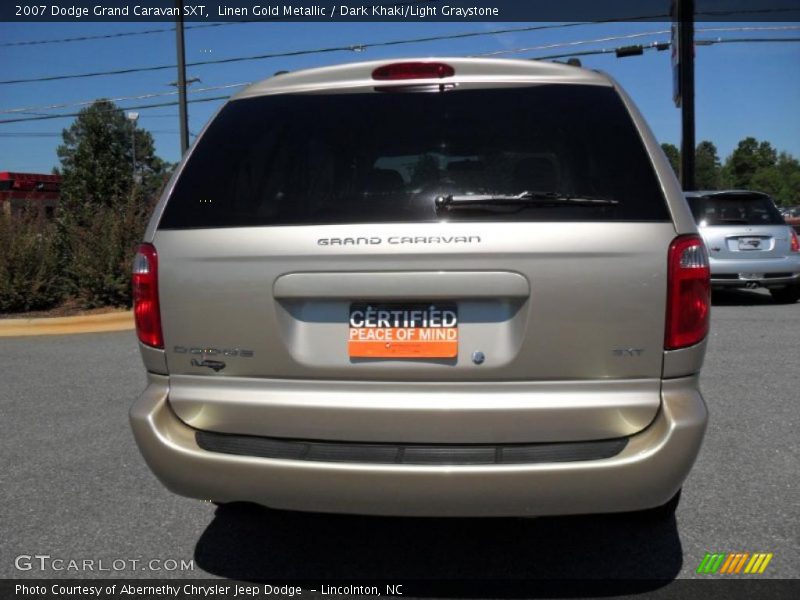 Linen Gold Metallic / Dark Khaki/Light Graystone 2007 Dodge Grand Caravan SXT