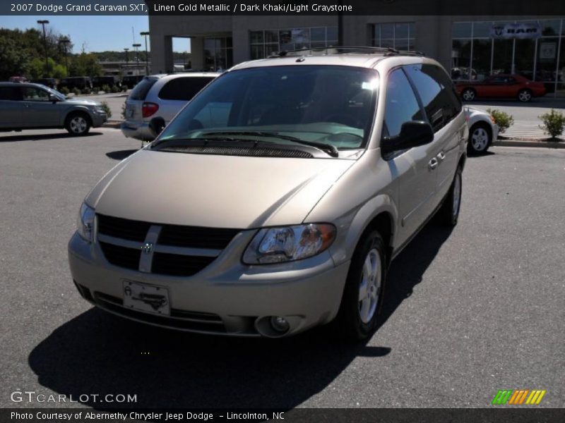 Linen Gold Metallic / Dark Khaki/Light Graystone 2007 Dodge Grand Caravan SXT