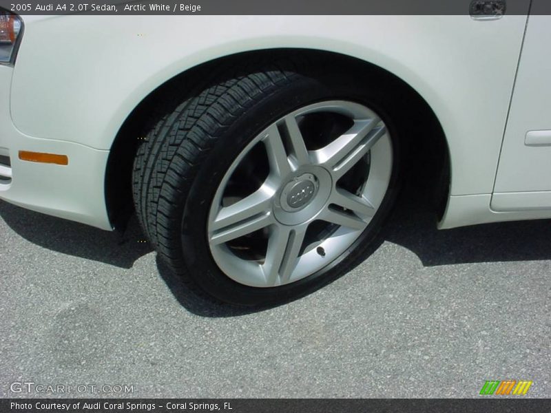 Arctic White / Beige 2005 Audi A4 2.0T Sedan