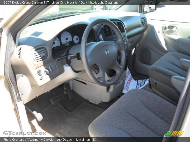 Linen Gold Metallic / Dark Khaki/Light Graystone 2007 Dodge Grand Caravan SXT