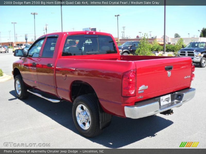 Inferno Red Crystal Pearl / Medium Slate Gray 2009 Dodge Ram 2500 Big Horn Edition Quad Cab 4x4