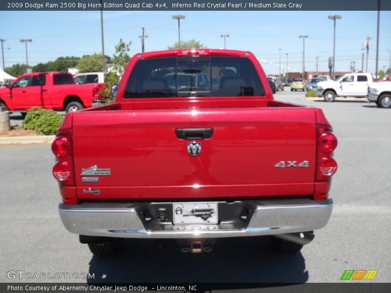 Inferno Red Crystal Pearl / Medium Slate Gray 2009 Dodge Ram 2500 Big Horn Edition Quad Cab 4x4
