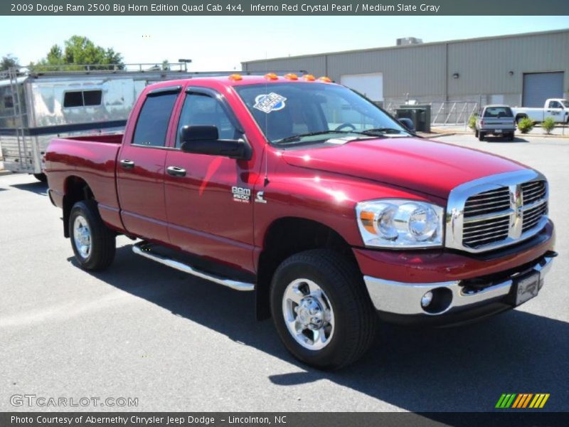Inferno Red Crystal Pearl / Medium Slate Gray 2009 Dodge Ram 2500 Big Horn Edition Quad Cab 4x4