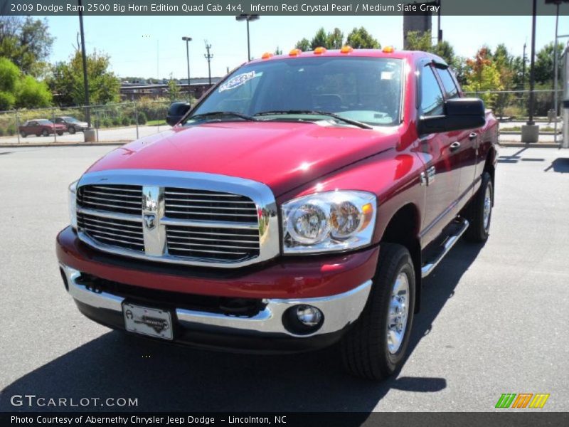 Inferno Red Crystal Pearl / Medium Slate Gray 2009 Dodge Ram 2500 Big Horn Edition Quad Cab 4x4