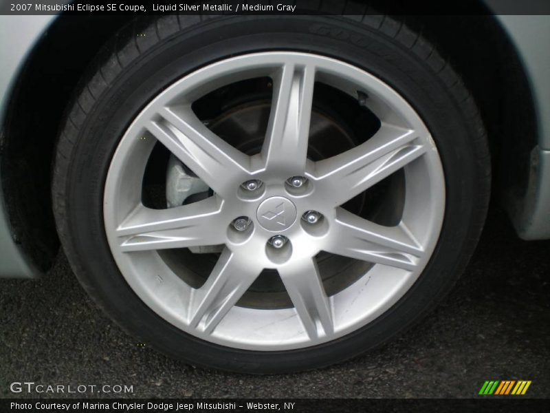 Liquid Silver Metallic / Medium Gray 2007 Mitsubishi Eclipse SE Coupe