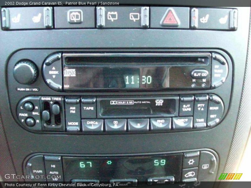 Patriot Blue Pearl / Sandstone 2002 Dodge Grand Caravan ES