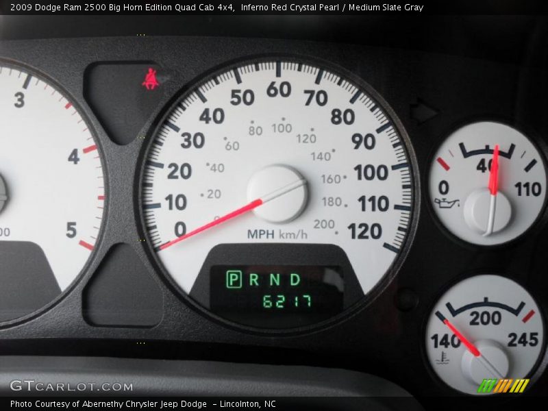 Inferno Red Crystal Pearl / Medium Slate Gray 2009 Dodge Ram 2500 Big Horn Edition Quad Cab 4x4