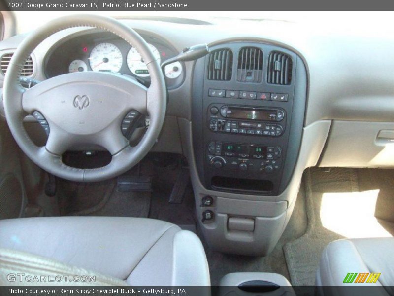 Patriot Blue Pearl / Sandstone 2002 Dodge Grand Caravan ES