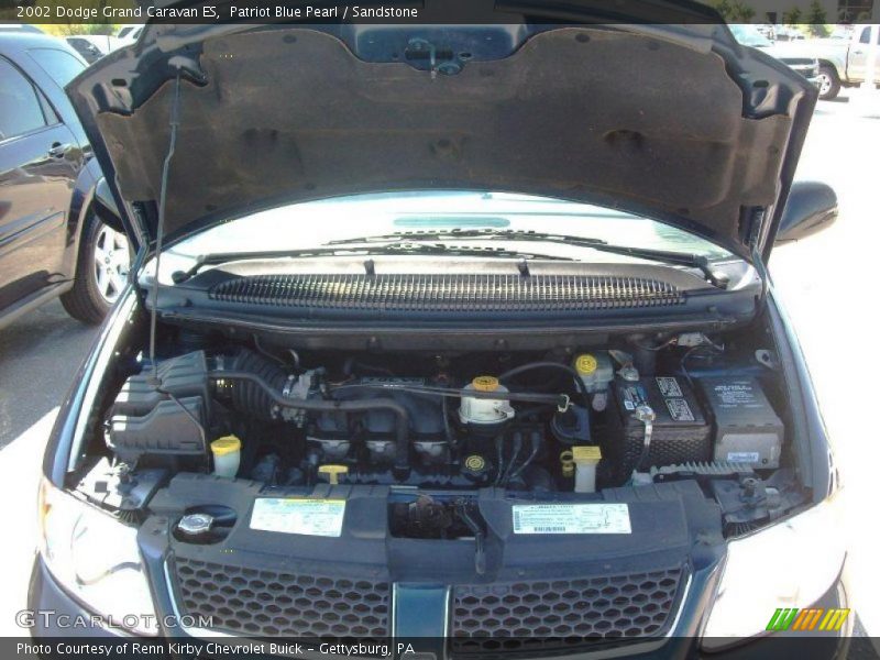 Patriot Blue Pearl / Sandstone 2002 Dodge Grand Caravan ES