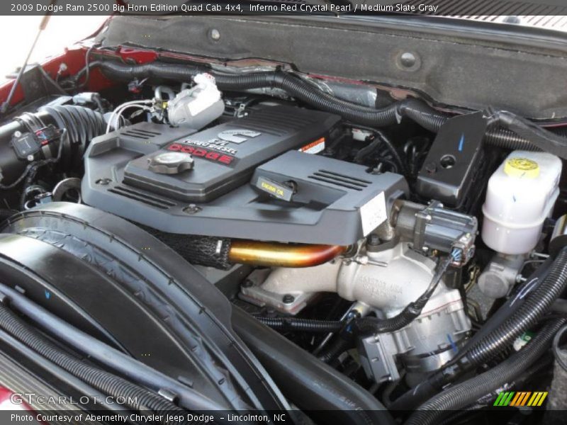 Inferno Red Crystal Pearl / Medium Slate Gray 2009 Dodge Ram 2500 Big Horn Edition Quad Cab 4x4