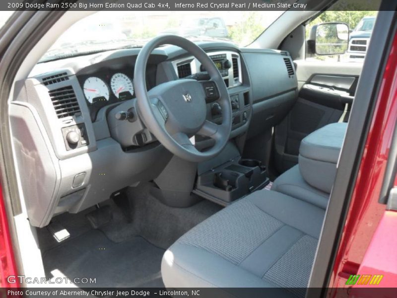Inferno Red Crystal Pearl / Medium Slate Gray 2009 Dodge Ram 2500 Big Horn Edition Quad Cab 4x4