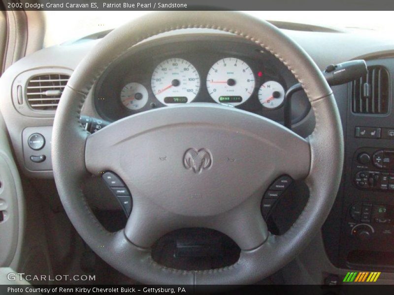 Patriot Blue Pearl / Sandstone 2002 Dodge Grand Caravan ES