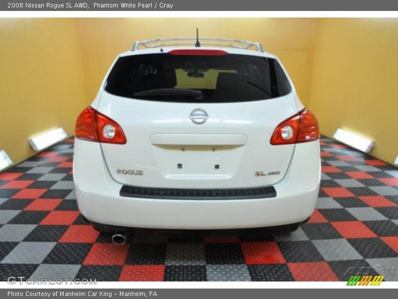 Phantom White Pearl / Gray 2008 Nissan Rogue SL AWD