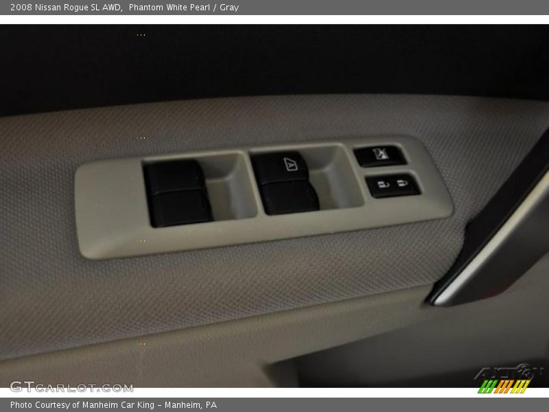 Phantom White Pearl / Gray 2008 Nissan Rogue SL AWD