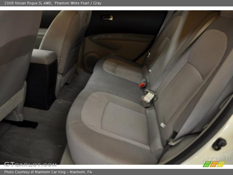 Phantom White Pearl / Gray 2008 Nissan Rogue SL AWD
