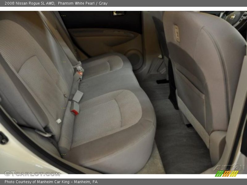 Phantom White Pearl / Gray 2008 Nissan Rogue SL AWD