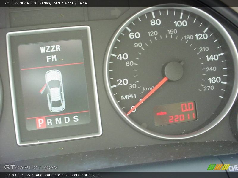 Arctic White / Beige 2005 Audi A4 2.0T Sedan