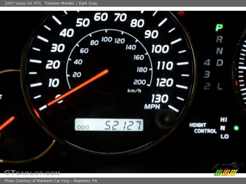 Titanium Metallic / Dark Gray 2007 Lexus GX 470