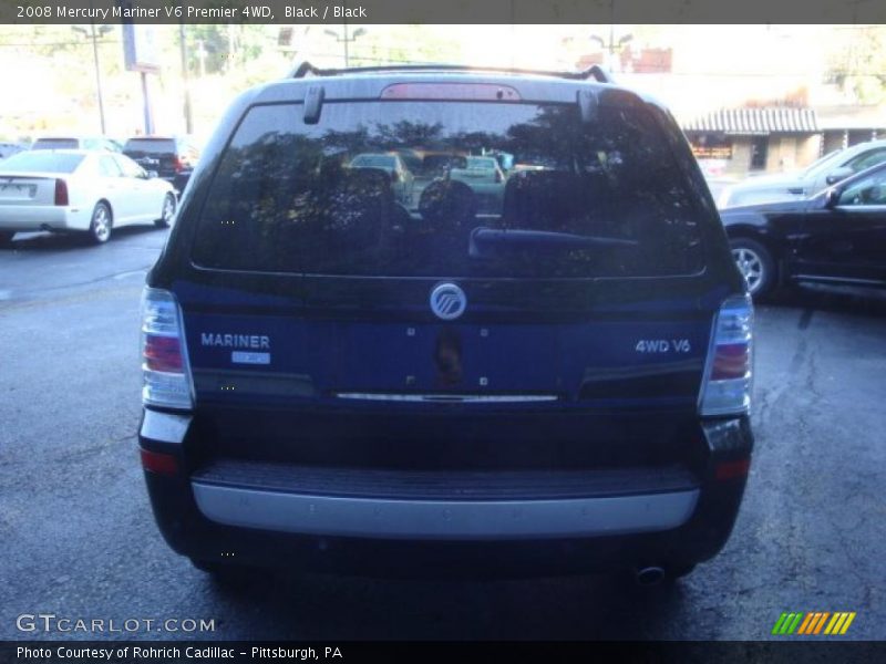 Black / Black 2008 Mercury Mariner V6 Premier 4WD