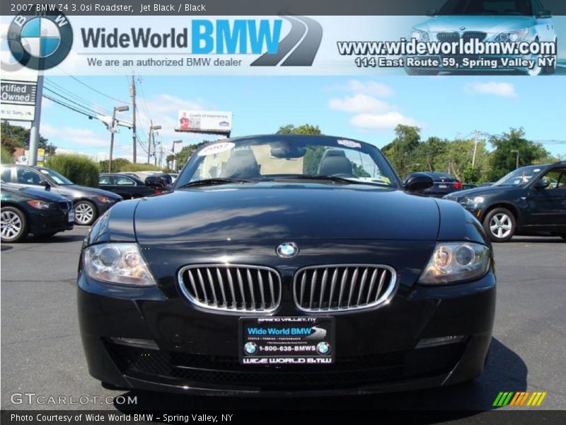 Jet Black / Black 2007 BMW Z4 3.0si Roadster