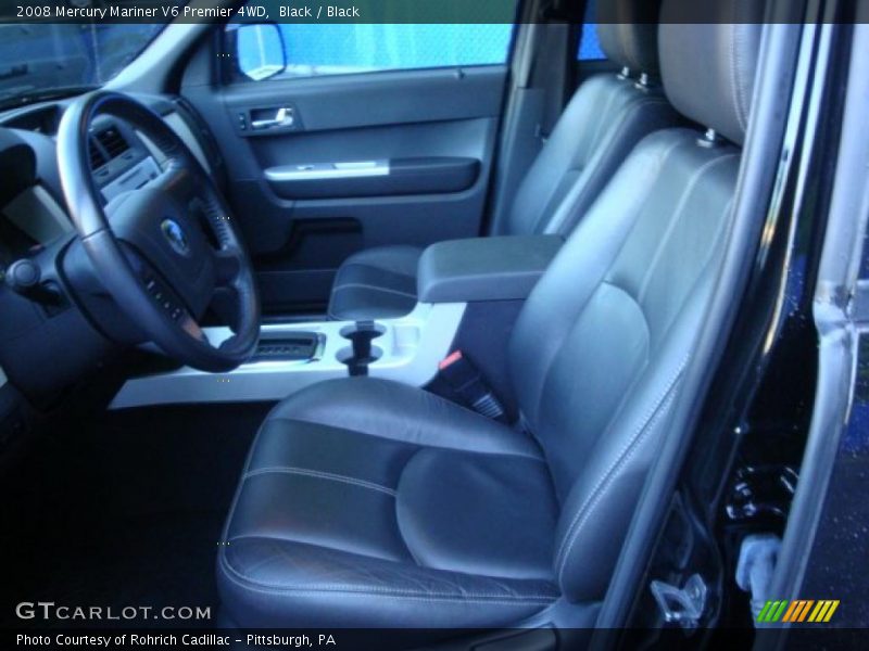 Black / Black 2008 Mercury Mariner V6 Premier 4WD