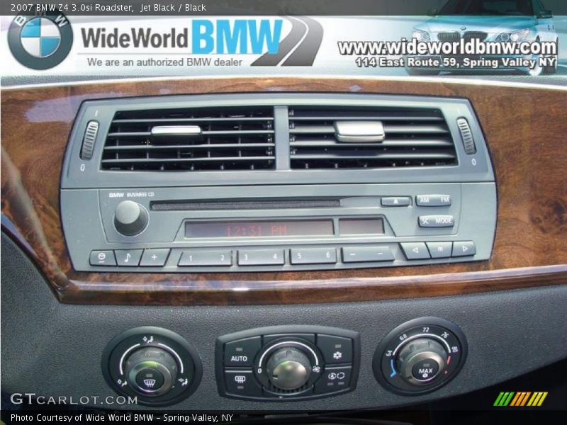 Jet Black / Black 2007 BMW Z4 3.0si Roadster