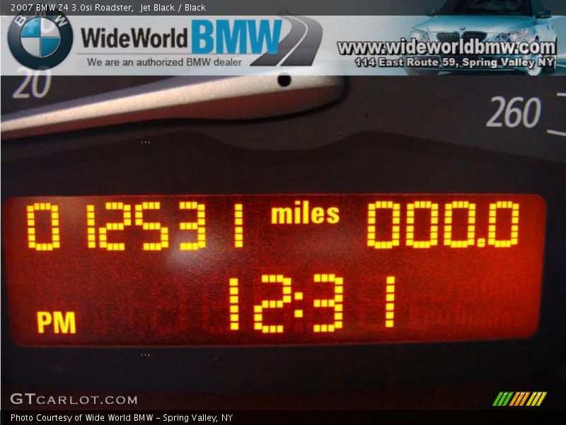 Jet Black / Black 2007 BMW Z4 3.0si Roadster