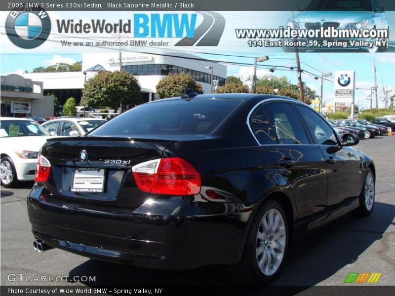 Black Sapphire Metallic / Black 2006 BMW 3 Series 330xi Sedan