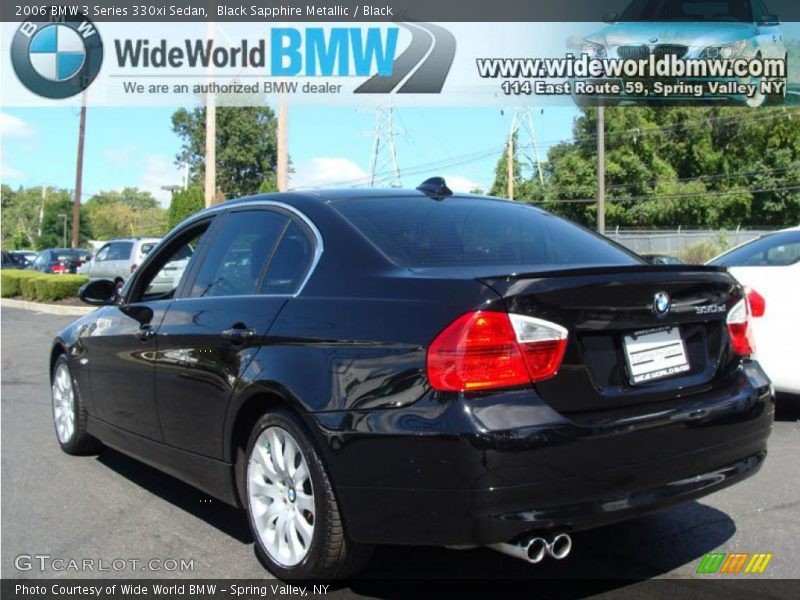 Black Sapphire Metallic / Black 2006 BMW 3 Series 330xi Sedan