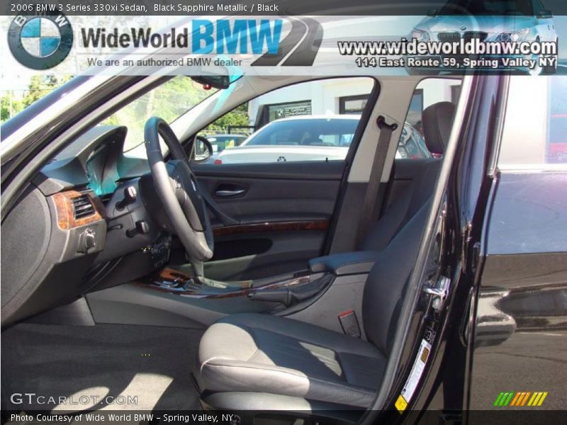 Black Sapphire Metallic / Black 2006 BMW 3 Series 330xi Sedan