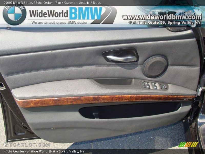 Black Sapphire Metallic / Black 2006 BMW 3 Series 330xi Sedan
