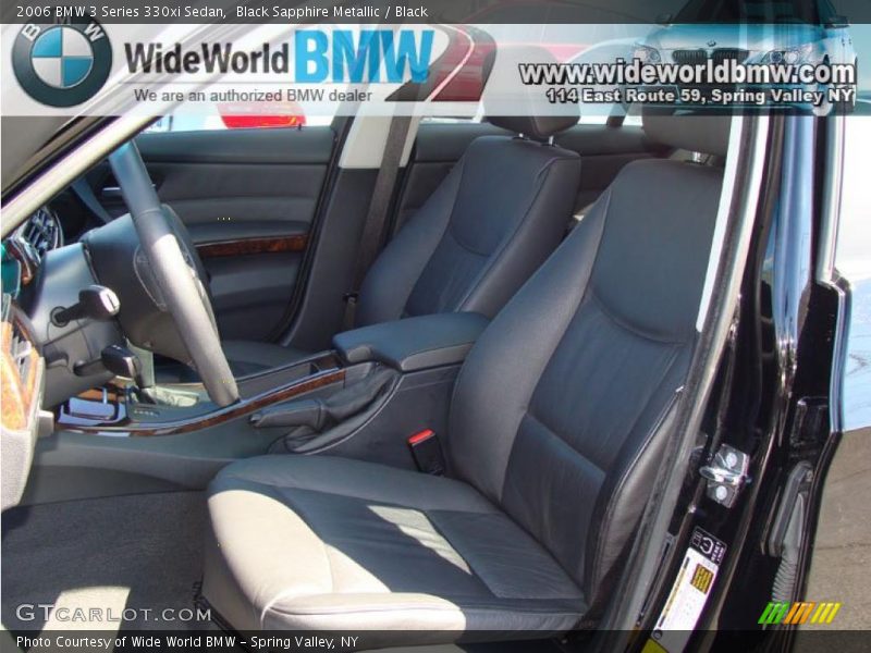 Black Sapphire Metallic / Black 2006 BMW 3 Series 330xi Sedan